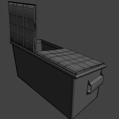 modeled polygons 3d max - Dumpster for street 02 by HaNky154